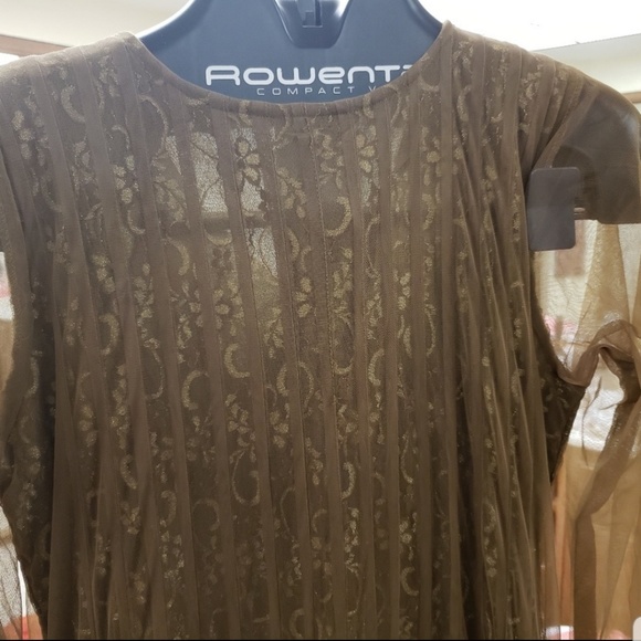 Henna green & rust anarkali churidaar - Picture 7 of 7